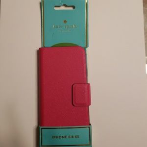 Kate Spade Leather Wrap Folio Iphone Case 6/6s